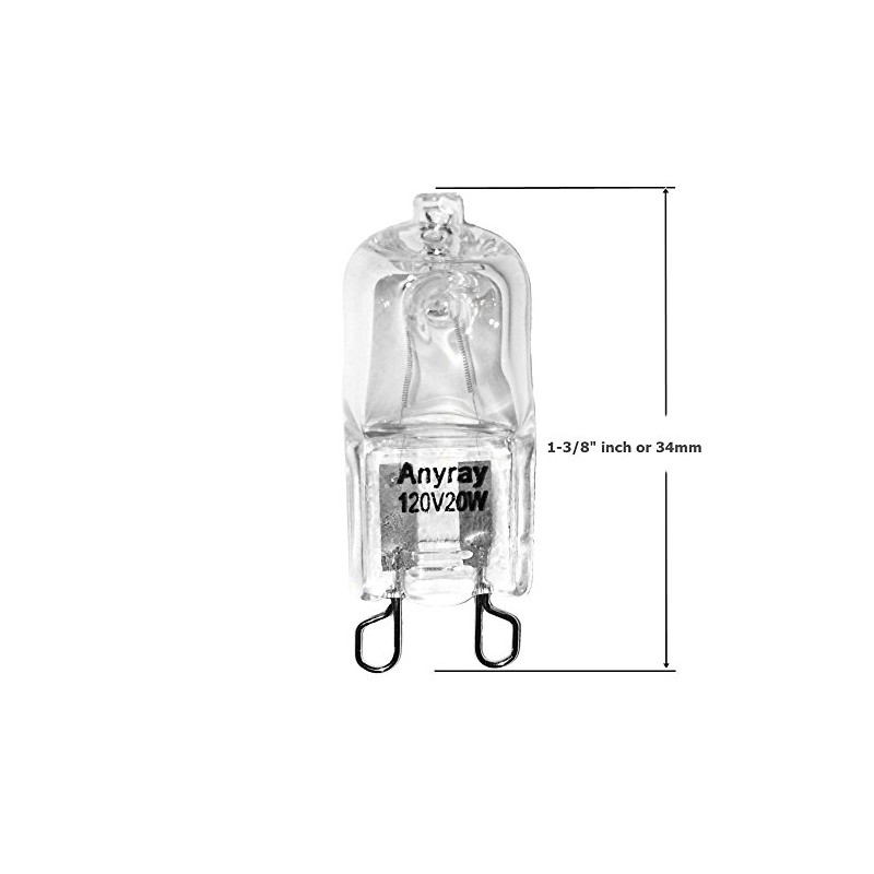 Anyray A1712S (1)-Bulb 20 Watt G9 Short T4 20W Clear