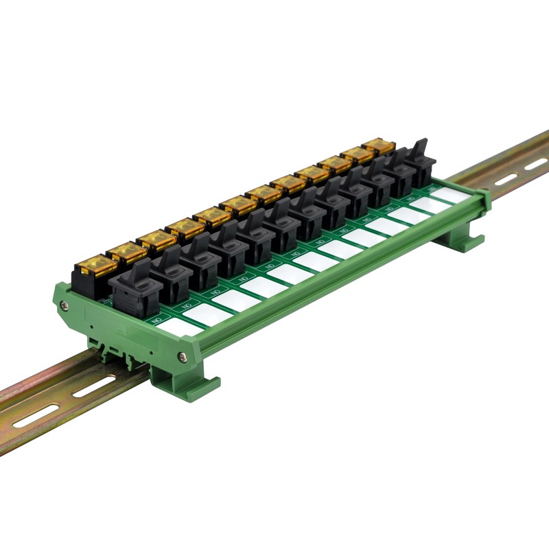 DIN Rail Mount Paddle Rocker Switch Module, 10Amp 250VAC /