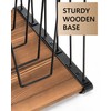HULISEN Inclined Desk File Organizer, 5-Section Desktop File Folder Holder