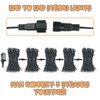 Connectable Purple and Orange Halloween Lights, 2Pack 164ft 400LED 13