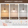 Island Pendant Lights for Kitchen, Clear Glass Pendant Light Fixtures,