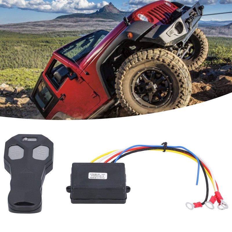 Wireless Winch Remote Control 12V Electric Replacement for Jeep SUV