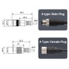 YCYUYUFUNS M12 Cable 5-Pin Male to Female Connector Cable A-Coded