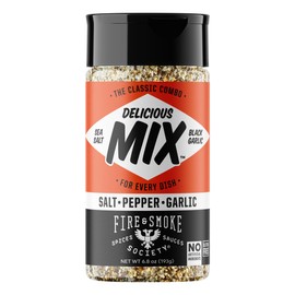 Fire & Smoke Society The Delicious Mix All Purpose Seasoning | BBQ Rubs for Smoking and Grilling | Chicken, Pork, Burgers, Steaks, Fish, Veggies | M 6.8 oz