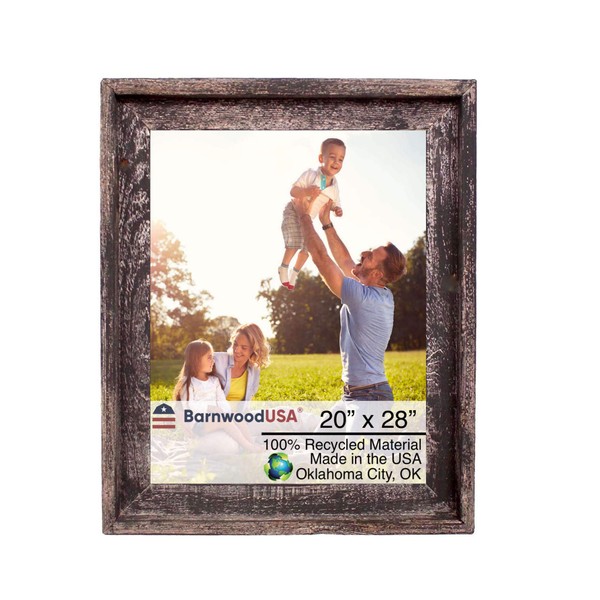 BarnwoodUSA | Farmhouse Style Rustic 20x28 Picture Frame | Signature