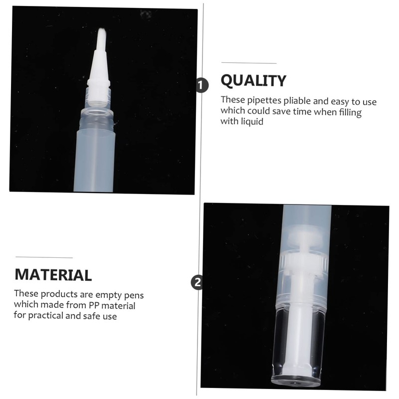 Mikinona 4Pcs Lip Oil Pens Concealer and Lip Gloss Tubes