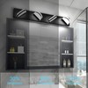 Aipsun 4 Lights Dimmable Modern Black Vanity Light Up and