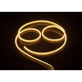 CBConcept ETL Listed 120 Volt LED NEON Flexible Lighting Strip, 30 Feet, Warm White, Waterproof Resistant, Accessories Included - Ideal For Indoor Outdoor Lighting Ready to plug to shine