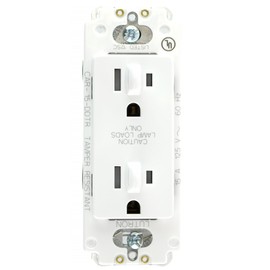 Lutron CAR-15-DDTR-WH Receptacle, White