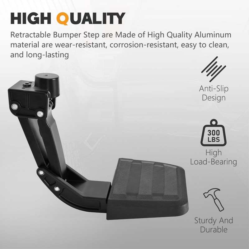 HOPE YOU READY Rear Bed Step Tailgate Bedstep Compatible with