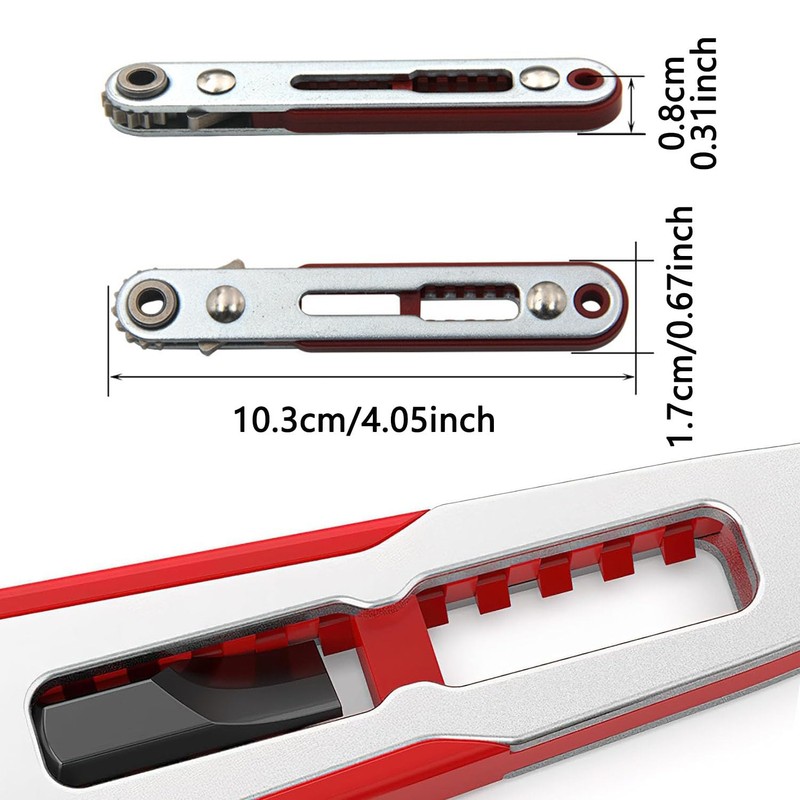 6 Pcs Mini Ratcheting Screwdriver Set, Right Angle Phillips with