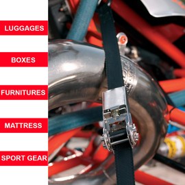 Master Lock 3209EURDAT FastLink Ratchet Strap, Orange, 5m x 25mm strap