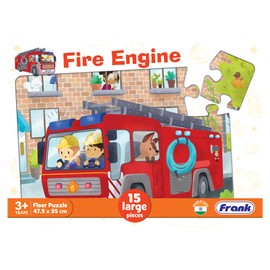 Frank 15 Pieces Floor Puzzle for 3 Year Old Kids and Above (FIRE Engine)
