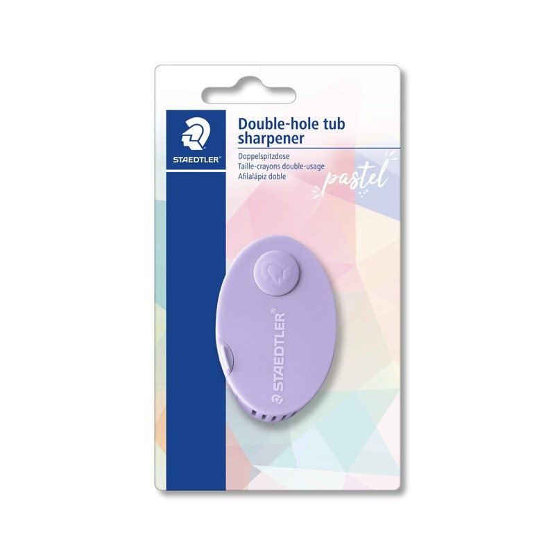 STAEDTLER 512PS2BKPA Double-hole sharpener in soft, pastel