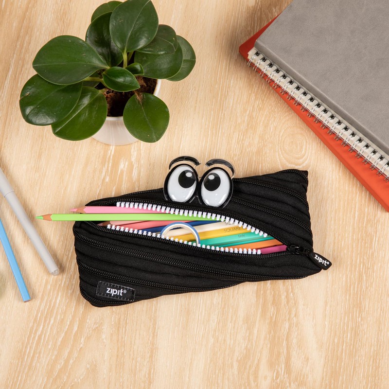 ZIPIT ZP Cartoon Monster Black Size: Approx. W22 D2 H9