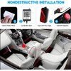 TABEN RGB Interior Ambient Light Kit, Improved Parallel Design, 4-Piece