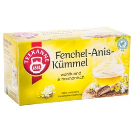 Teekanne Fennel Anise Caraway 20 Bags, Pack of 4