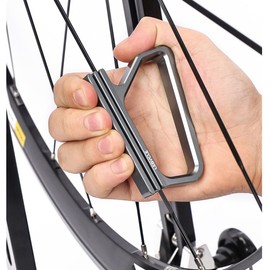 HOUSON Special Spoke Wrench for Flat Spokes - 78mm Recessed Grooves for 0.8-1.3mm Thickness | Lightweight Aluminum CNC