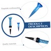 Sosoport 2pcs Plastic Golf Tees Set Sturdy Training Tool for