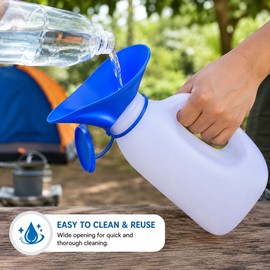 Portable Urinal Bottle for Travel and Outdoor Use – 1000ML Leak-Resistant Design for Camping, Road Trips and Daily Convenience