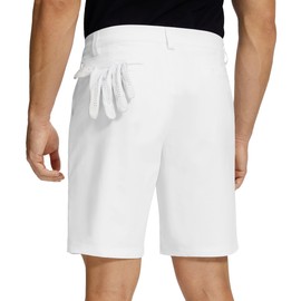 Willit Men's Golf Shorts Stretch Work Dress Shorts Quick Dry Athletic Casual Shorts with Pockets 9" White 36W