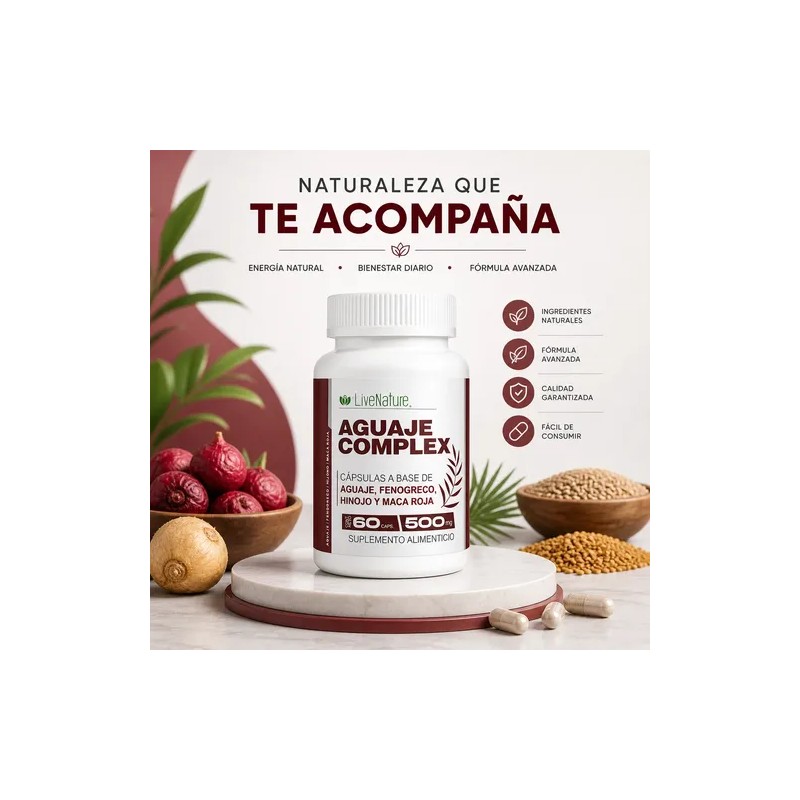 Aguaje Complex Mujer 60 Caps | Fenogreco + Maca +