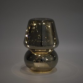 Urban Lifestyle Chrome Fairy Light Mushroom Table Top and Accent Lamp, 7.5"x5.5"