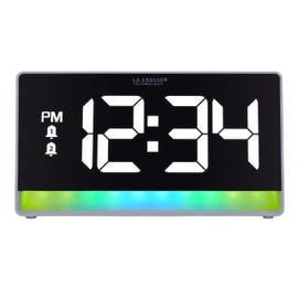 La Crosse Technology 617-149 Digital Alarm Clock with Color Changing Glow Light