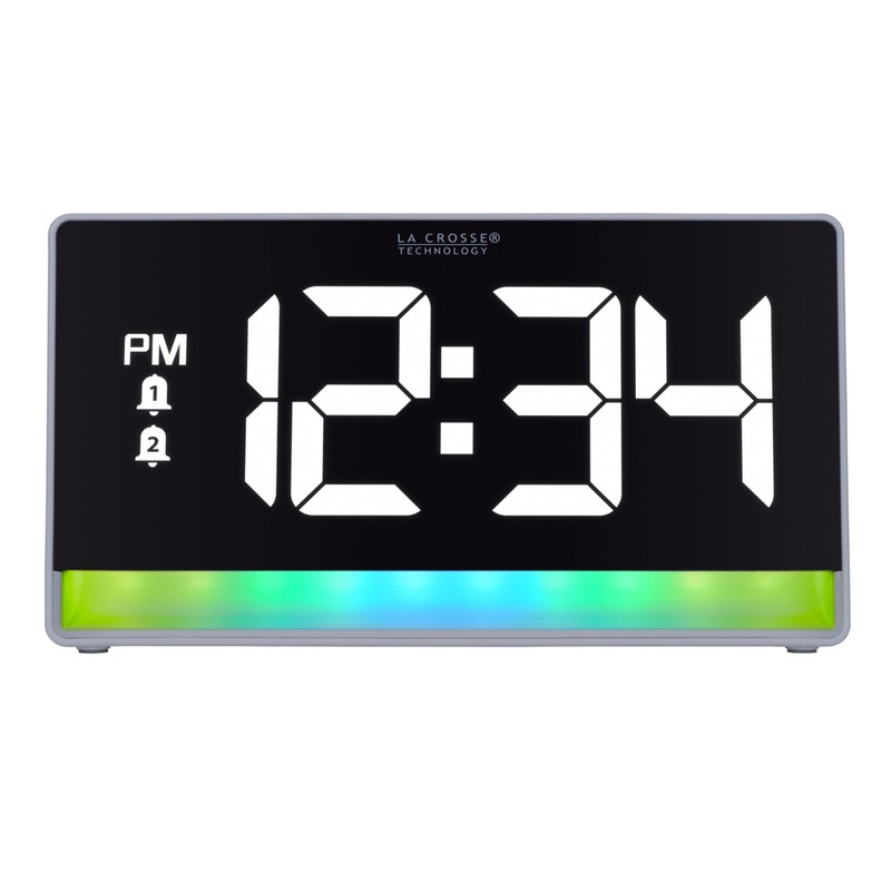 La Crosse Technology 617-149 Digital Alarm Clock with Color Changing