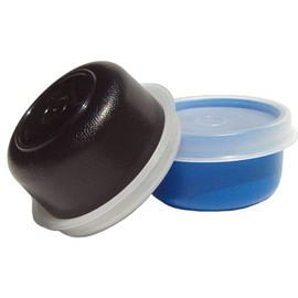 Tupperware Smidgets Mini Bowls Set of 2 Small Containers Blue and Black