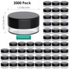 Houseables 3 Gram Jar, 3 ML Jar, BPA Free, Black,