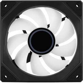 AeroCool Phantom M-3 Infinity Mirror ARGB Fan for PC Case, 120mm, PWM 500-1800 RPM, Hydraulic Bearing, Eight Shock-Absorbing Pads, Liquid and Air Cooler, Black