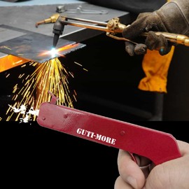 GUTIMORE Pistol Rock Style Flint Striker 2PC with 20 Striker flints, Camping Stove Striker, Torch Striker, Spark Lighter,for Welding, Camping Stove, Torch