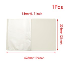Lilaly 1 Pack Document Organizer Folio, Binder with Plastic Sleeves Presentation Folders, Plastic Sheet Protectors 30 Pockets(Off-White)