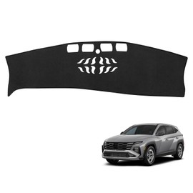 YOJOJOCO Dash Cover for Tucson 2025 Accessories Flannel Dashboard Cover Dash Mat Center Console Cover Sunshield Protector Pad