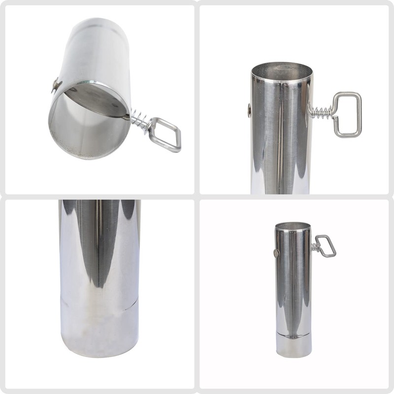 SoloWilder 6cm/2.36インチ ダンパー付きストーブパイプ 厚みのある耐熱煙突パイプ ヒューム抽出 22cm/8.7インチ