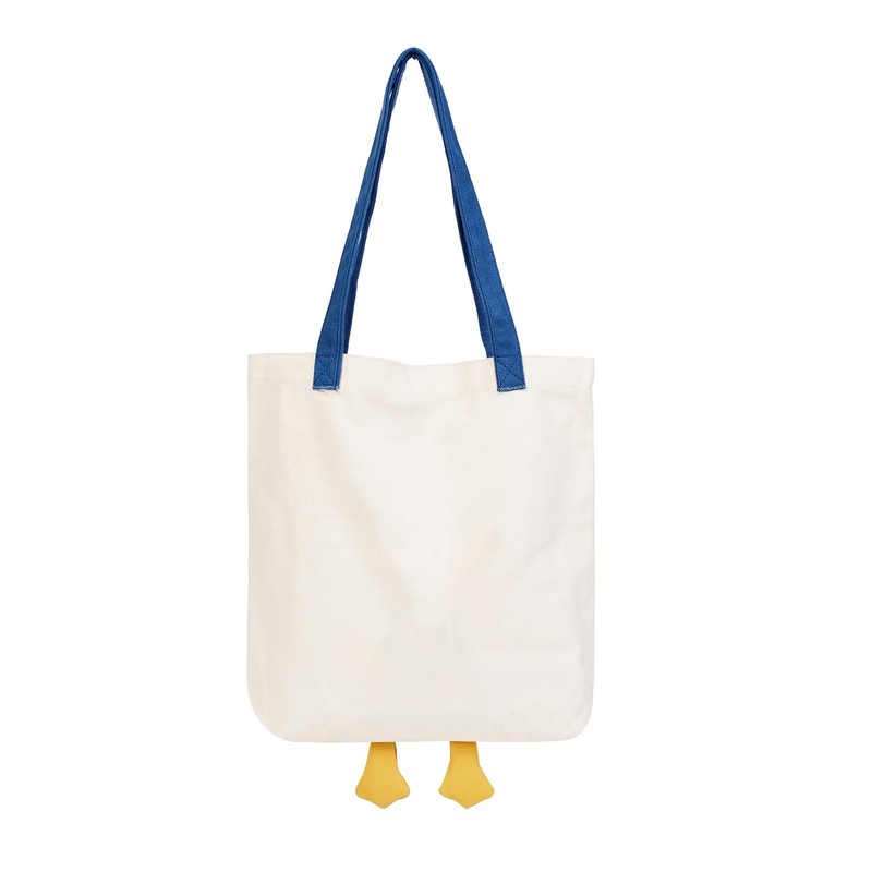 Phaoullzon Cute Canvas Tote Bag - Funny Duck & Goose