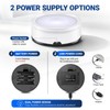 Silver Round LED Light Base Multicolor Display Stand (Two packs)