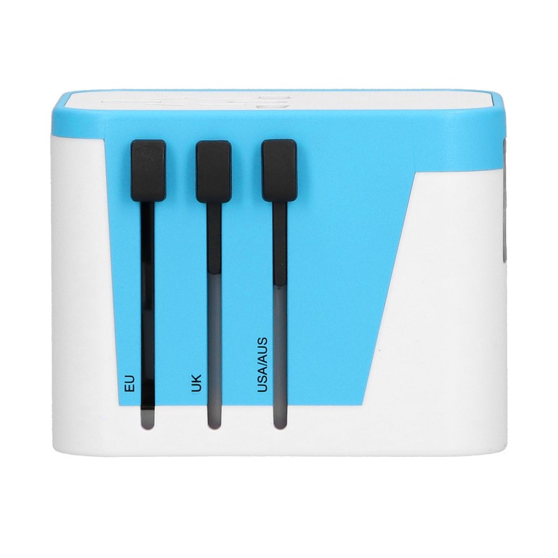 International Power Adapter Travel Plug with 4 USB Ports for