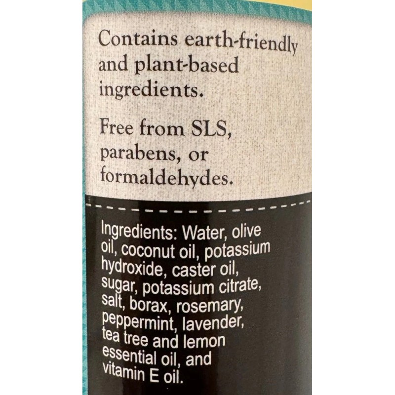 Garden Path Soaps ROSEMARY MINT TEA TREE LIQUID SHAMPOO -