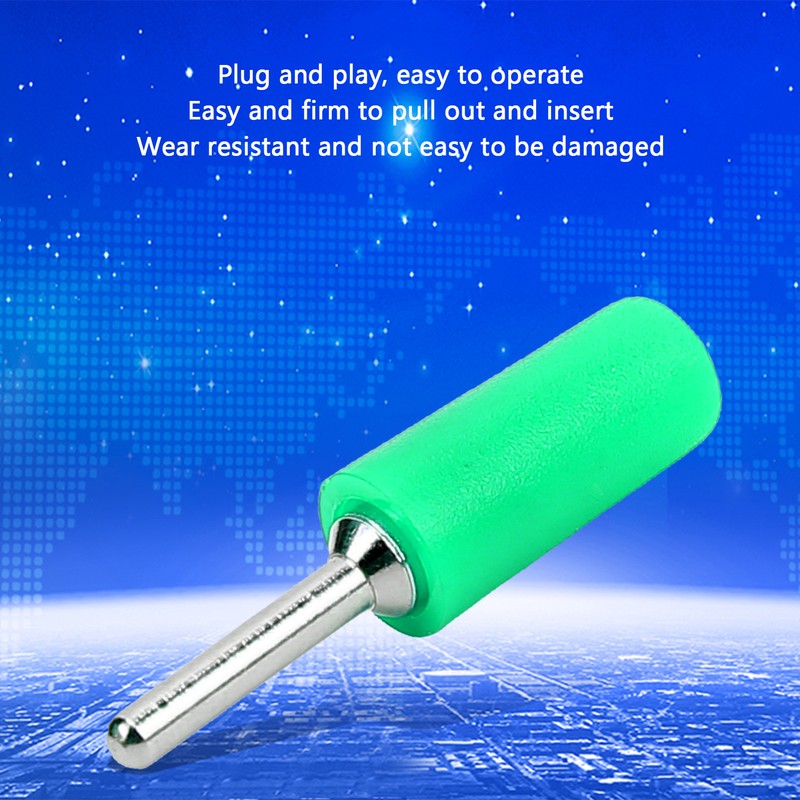 100Pcs Banana Plug Male Nickel Plated Brass Pin Straight for