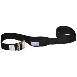 MABUA Gait Belt with Metal Buckle (72" Black)