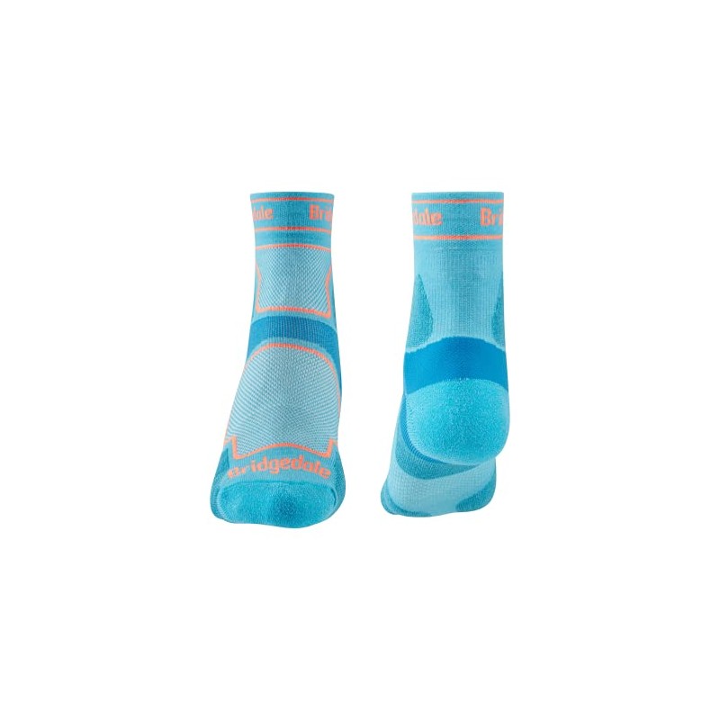 Bridgedale TRAIL RUN Ultralight T2 Coolmax Sport 3/4 Crew-Women's- Small-Blue