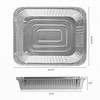 PLASTICPRO Disposable 9 x 13 Aluminum Foil Pans Half Size