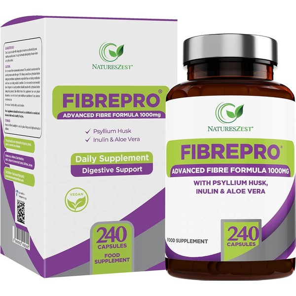 Fibre Pro 1000mg - Fibre Supplement - Psyllium Husk Capsules