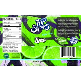 (Sugar Free) Lime Hip Syrups 750ml