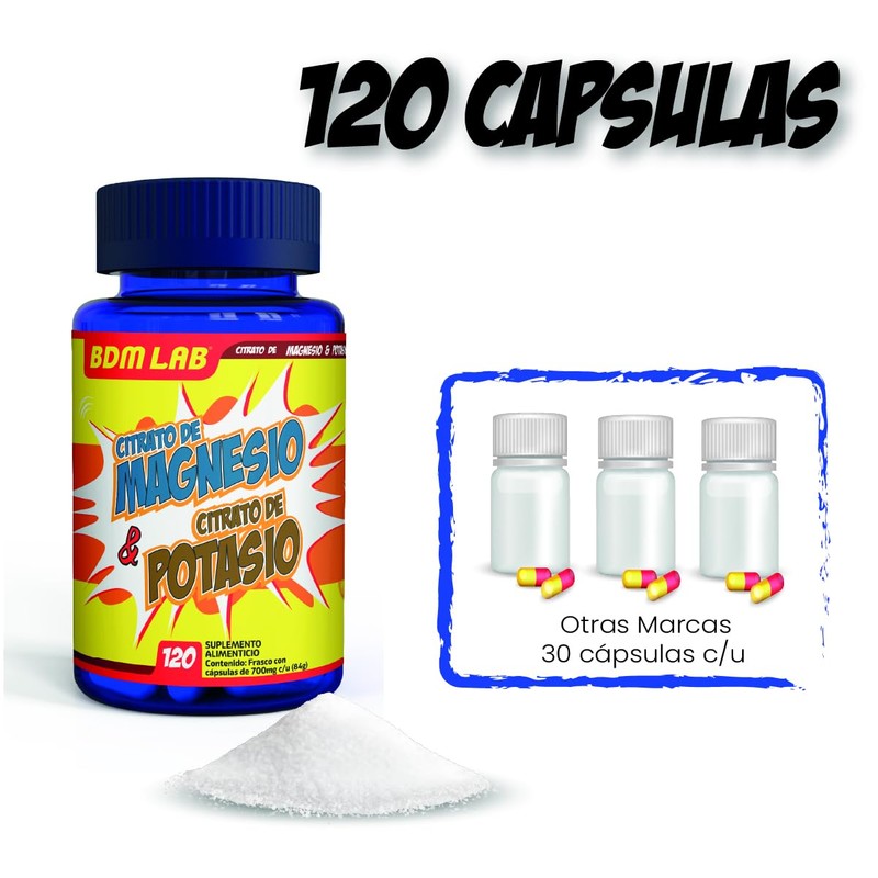 Citrato de Magnesio & Citrato de Potasio | BDM LAB