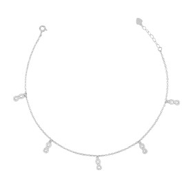 BrazilAJ Infinity 925 Sterling Silver Anklet