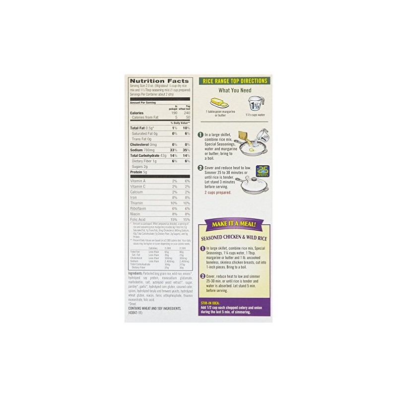 Rice-A-Roni Long Grain Wild Herb Rice ,4.3 ,3 pk