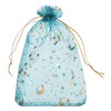 sourcing map Organza Bag 4" x 6", Sheer Moon Star